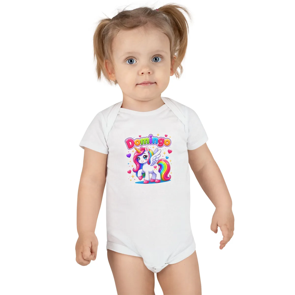 Mameluco para bebé "Domingo Unicornio Alado"